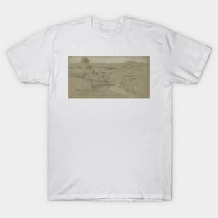 Roman Landscape by Elihu Vedder T-Shirt